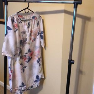 Elegant long top, Silk, Pure Natural fabric.